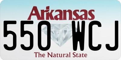 AR license plate 550WCJ