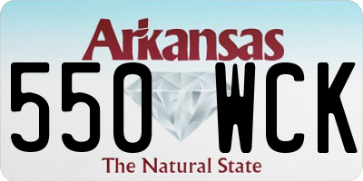 AR license plate 550WCK