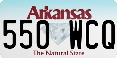 AR license plate 550WCQ