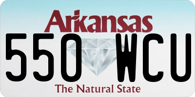 AR license plate 550WCU