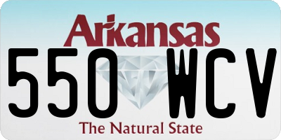 AR license plate 550WCV