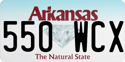 AR license plate 550WCX