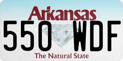 AR license plate 550WDF