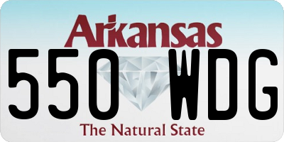 AR license plate 550WDG