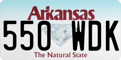 AR license plate 550WDK