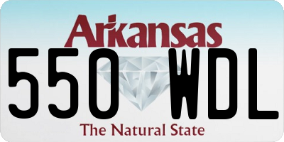 AR license plate 550WDL