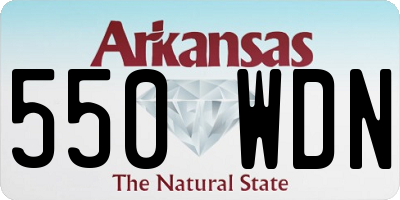 AR license plate 550WDN