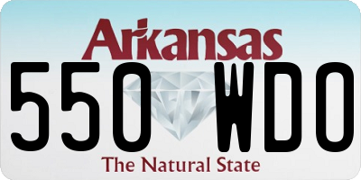AR license plate 550WDO
