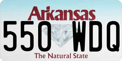 AR license plate 550WDQ