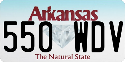 AR license plate 550WDV