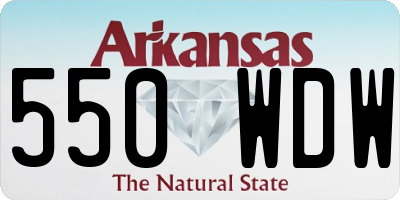 AR license plate 550WDW