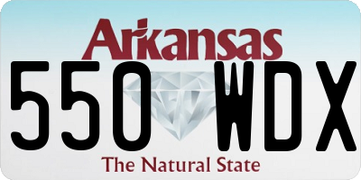 AR license plate 550WDX