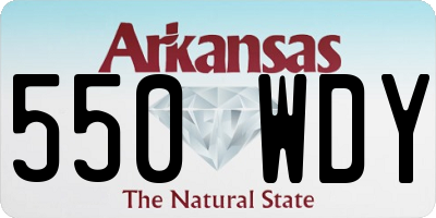 AR license plate 550WDY