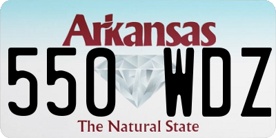 AR license plate 550WDZ