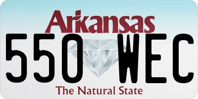 AR license plate 550WEC
