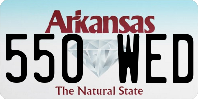 AR license plate 550WED