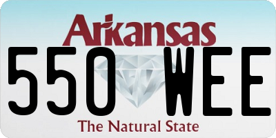AR license plate 550WEE