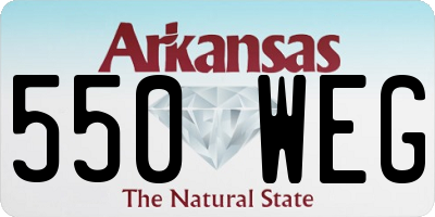 AR license plate 550WEG