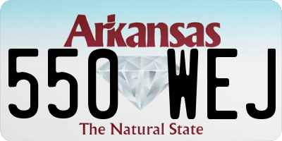 AR license plate 550WEJ