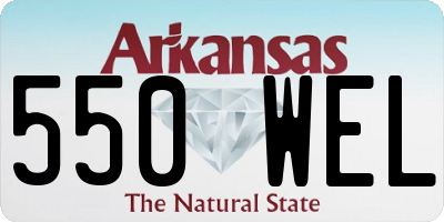 AR license plate 550WEL