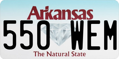 AR license plate 550WEM