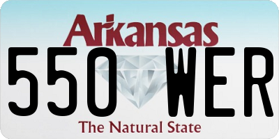 AR license plate 550WER