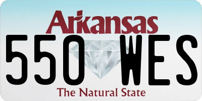AR license plate 550WES