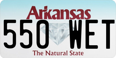 AR license plate 550WET
