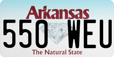 AR license plate 550WEU