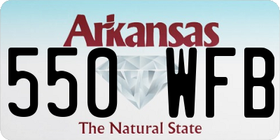 AR license plate 550WFB