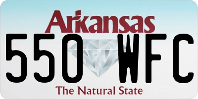 AR license plate 550WFC