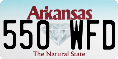AR license plate 550WFD
