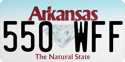 AR license plate 550WFF