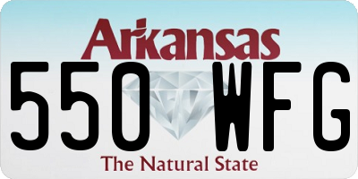 AR license plate 550WFG