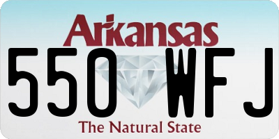 AR license plate 550WFJ