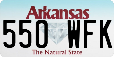 AR license plate 550WFK
