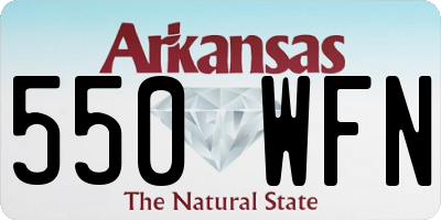 AR license plate 550WFN