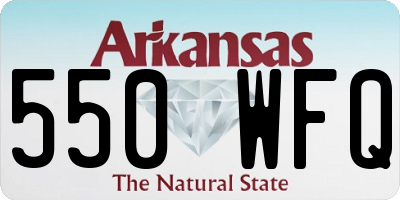 AR license plate 550WFQ