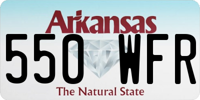 AR license plate 550WFR