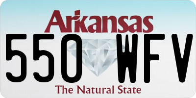 AR license plate 550WFV