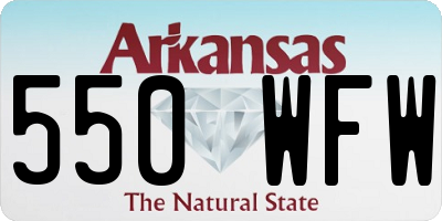 AR license plate 550WFW