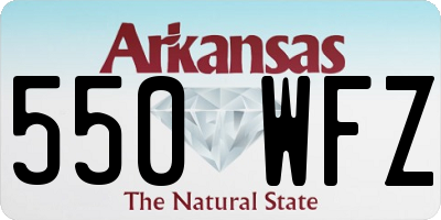AR license plate 550WFZ
