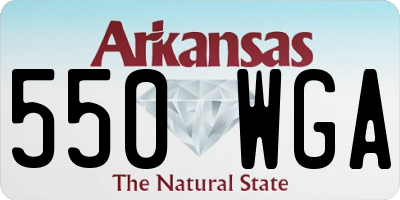 AR license plate 550WGA