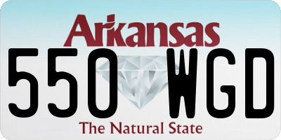 AR license plate 550WGD
