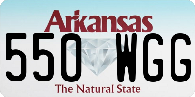 AR license plate 550WGG