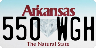 AR license plate 550WGH