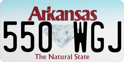 AR license plate 550WGJ