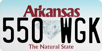 AR license plate 550WGK