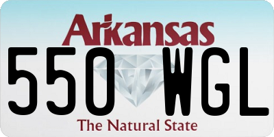 AR license plate 550WGL