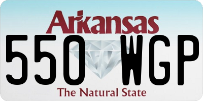 AR license plate 550WGP